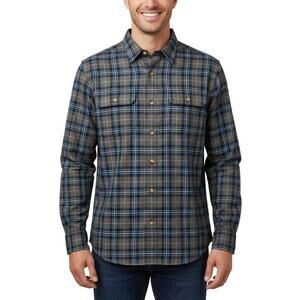 Alesbury Long Sleeve Gray Blue Button Up Shirt Men’s Cotton NWT Size Medium